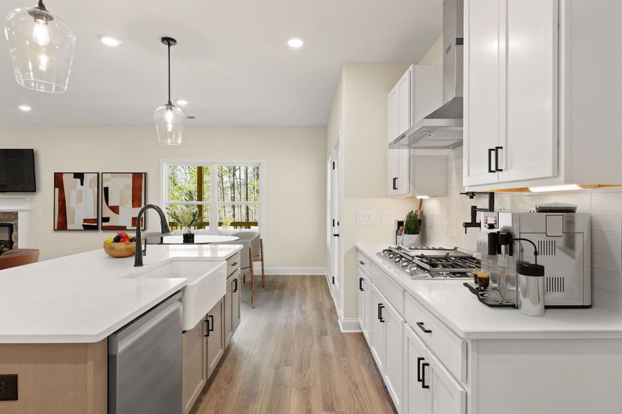 Kitchen with SS Appliances