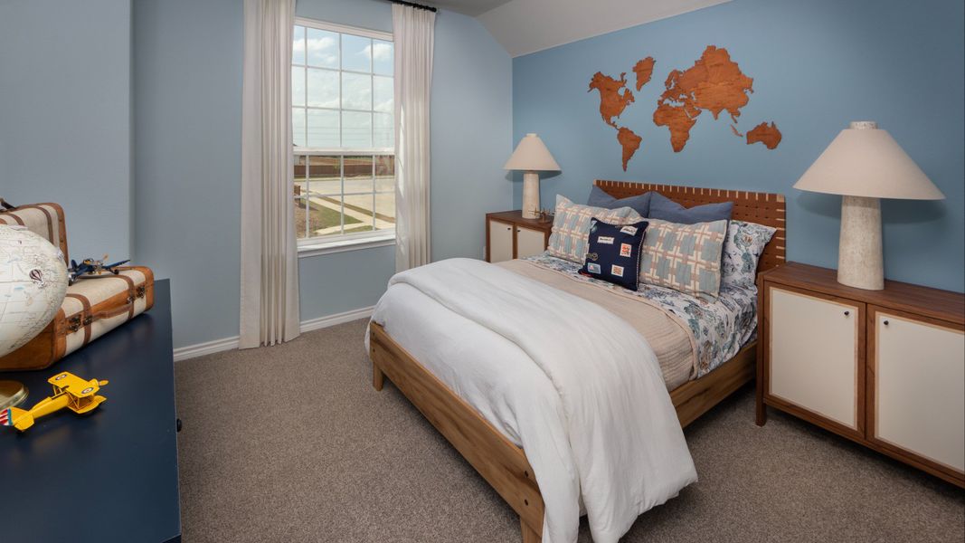 Representative furnished interior of a home built from the The Campbell by Legend Homes in Rocky Creek Crossing, Crowley (Image 14).