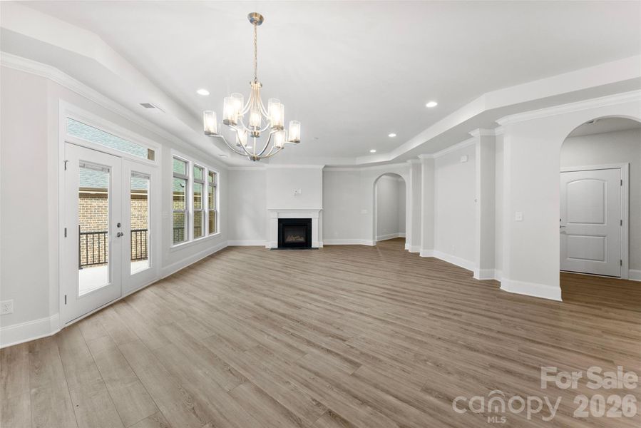 Spacious, unfurnished interior of a new home in The Courtyards on New Hope, Gastonia (Image 14). Spacious, unfurnished interior of a new home in The Courtyards on New Hope, Gastonia (Image 14).