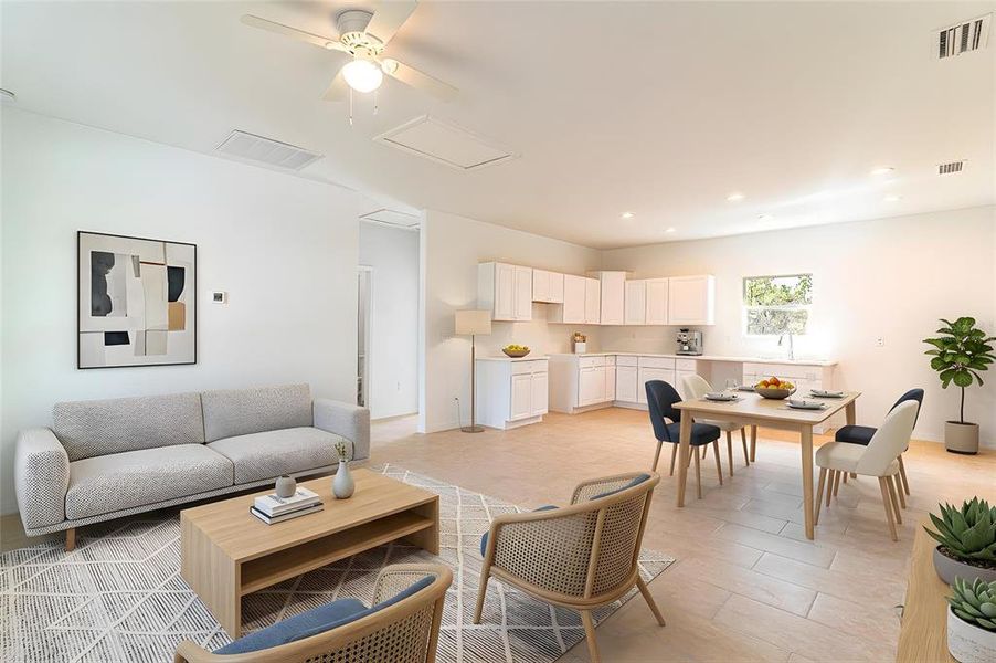 Furnished interior view inside a new home in , Lake Placid (Image 5).