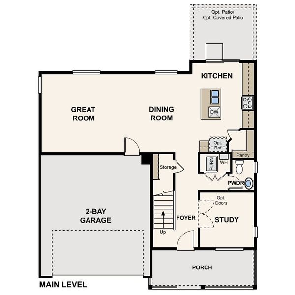 2D floor plan layout of this home in The Aurora Highlands, Aurora, CO (Image 1). 2D floor plan layout of this home in The Aurora Highlands, Aurora, CO (Image 1).