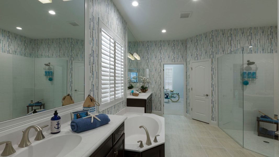 Furnished interior view inside a new home in Canoe Creek Real Estate and Homes for Sale in Parrish, FL - Neal Communities, Parrish (Image 42).
