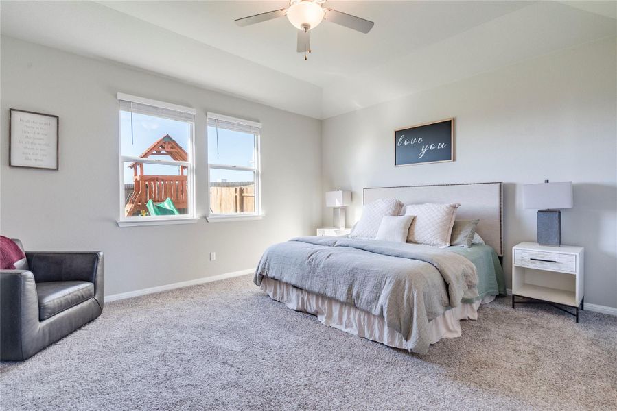 Large primary suite.