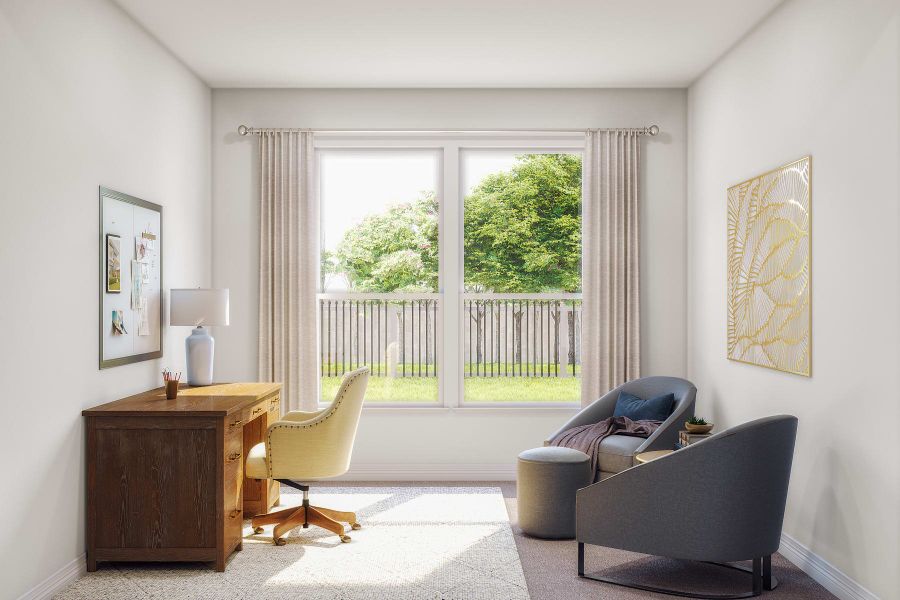 Furnished interior view inside a new home in Mason Woods, Cypress (Image 7).