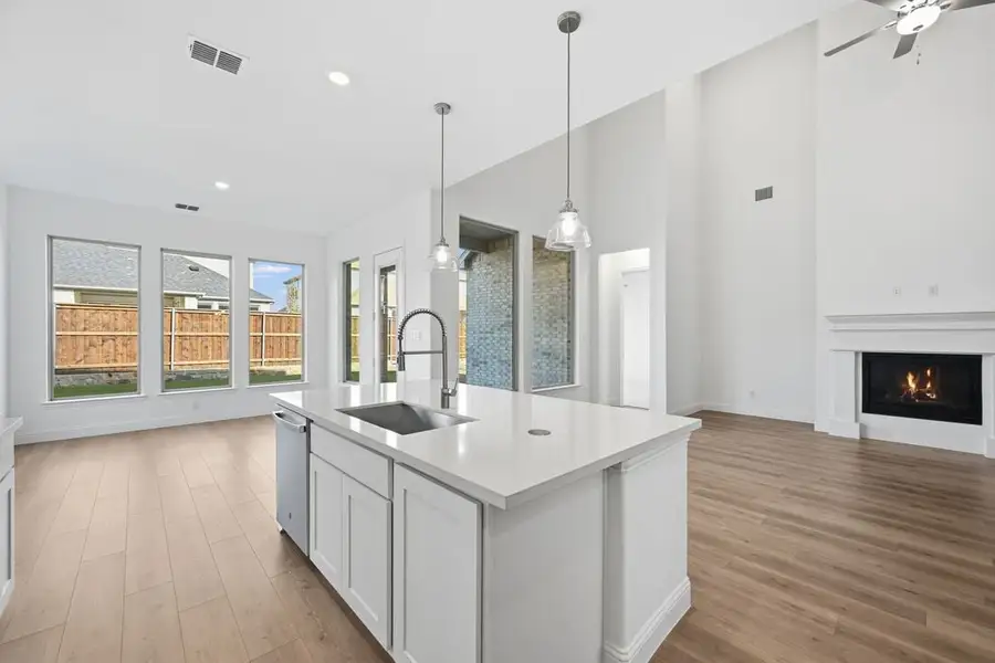 Representative furnished interior of a home built from the Rhone by Taylor Morrison in South Oak 50s, Oak Point (Image 5).