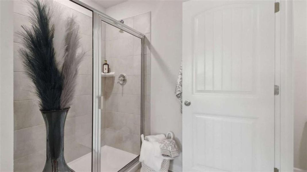 Furnished interior view inside a new home in Townes at Asbury, Hapeville (Image 24).