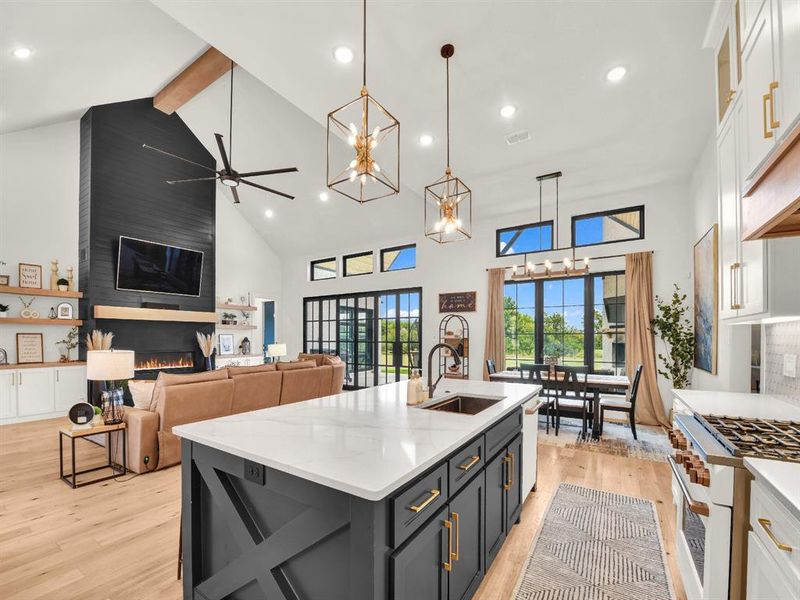 Furnished interior view inside a new home in , Aledo (Image 30).