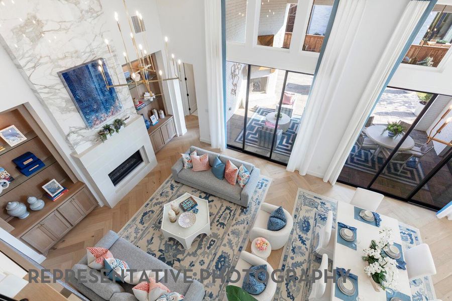 Furnished interior view inside a new home in Santa Rita Ranch, Liberty Hill (Image 10).