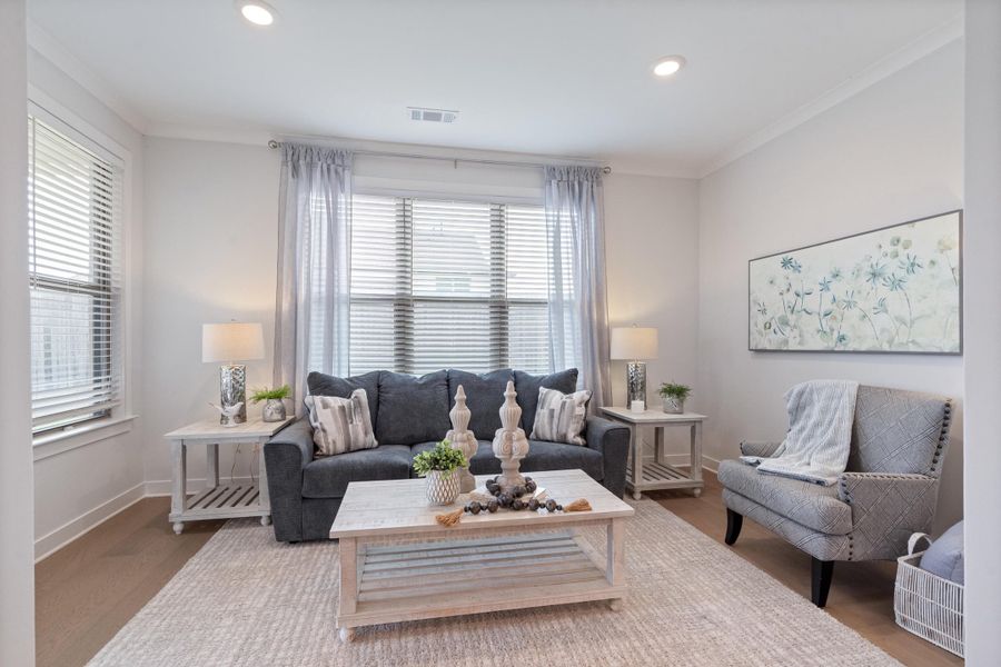 Furnished interior view inside a new home in White Oak, Arlington (Image 13).