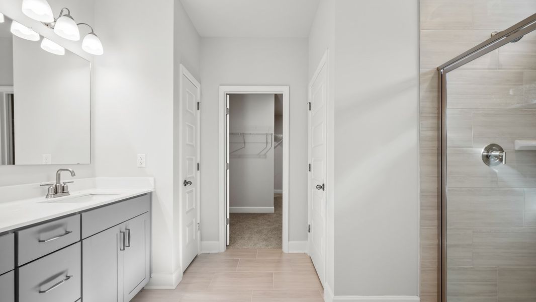 Representative furnished interior of a home built from the Marlene by D.R. Horton in Evergreen Crossing, Locust Grove (Image 9).