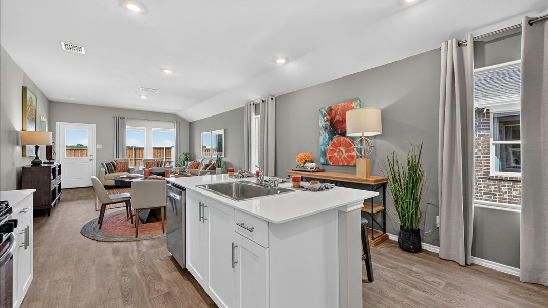 Furnished interior view inside a new home in The Hills at Reunion, Newark (Image 7).