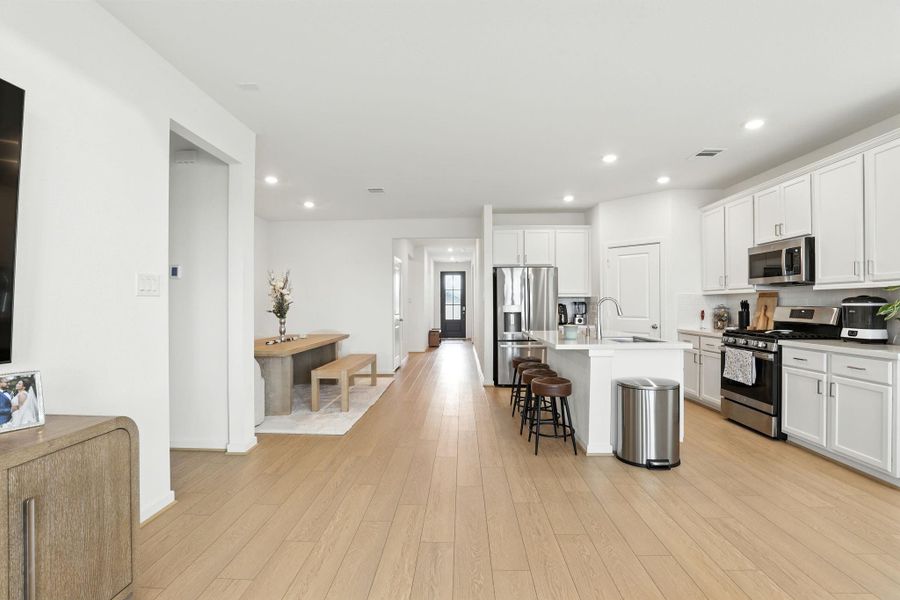 Furnished interior view inside a new home in Bridge Creek 45s and 50s, Cypress (Image 25). Furnished interior view inside a new home in Bridge Creek 45s and 50s, Cypress (Image 25).