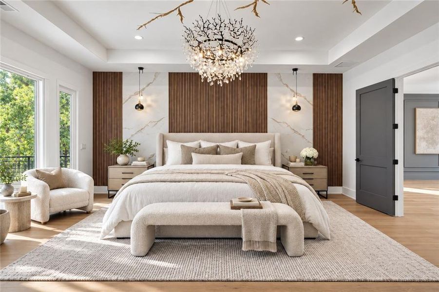 Furnished interior view inside a new home in , Buford (Image 42).