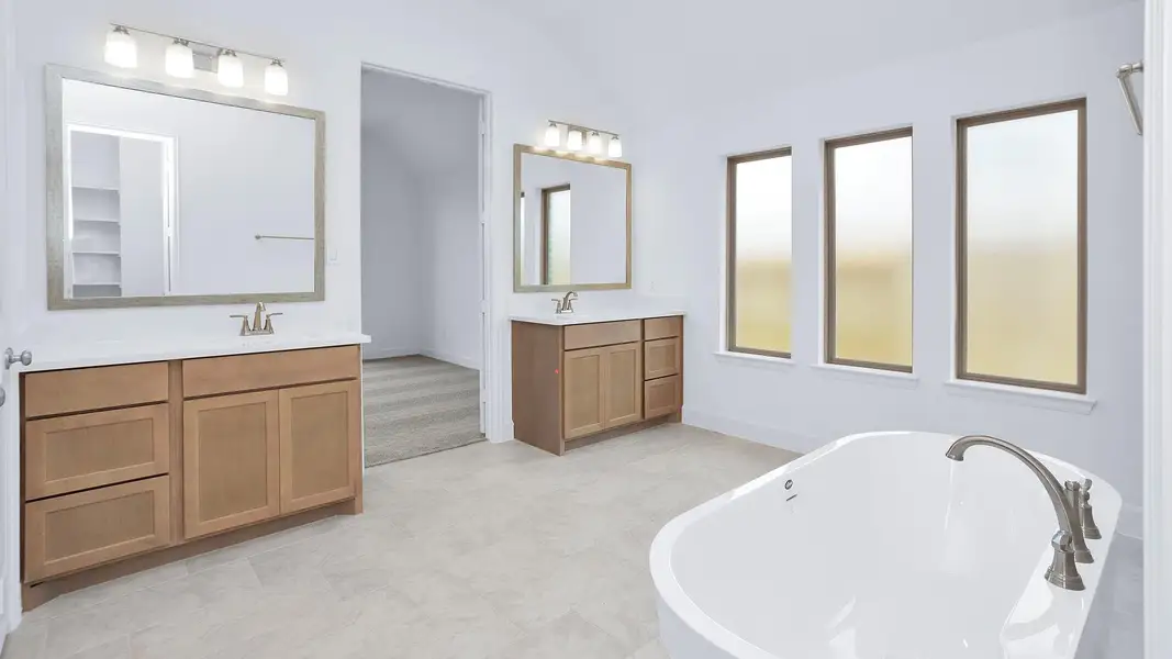 Furnished interior view inside a new home in Grand Central Park 50', Conroe (Image 2). Furnished interior view inside a new home in Grand Central Park 50', Conroe (Image 2).