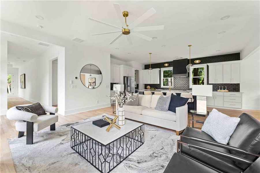 Furnished interior view inside a new home in , Atlanta (Image 4).