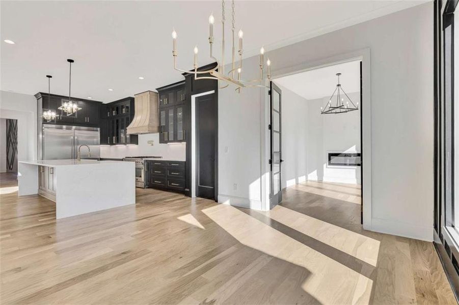 Furnished interior view inside a new home in , Brooks (Image 14).