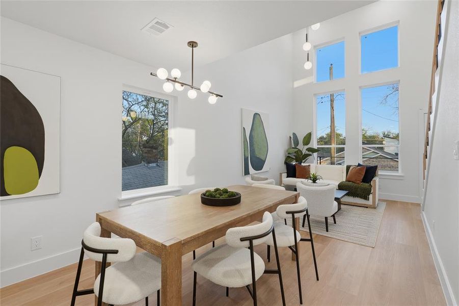 Furnished interior view inside a new home in , Dallas (Image 10).