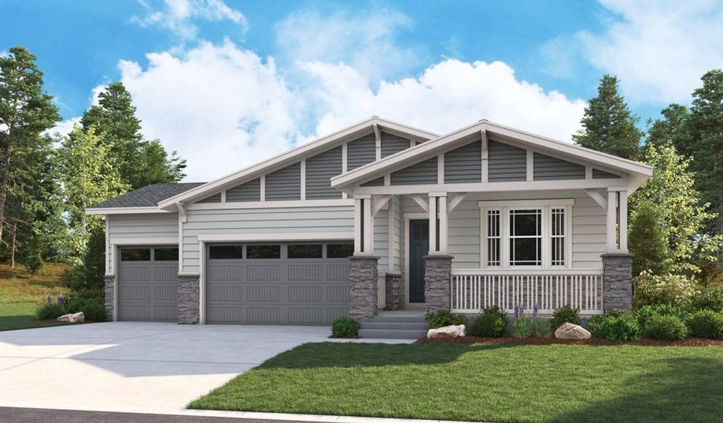 Arlington-D721-KinstonAtCenterra Elevation B (3-car)