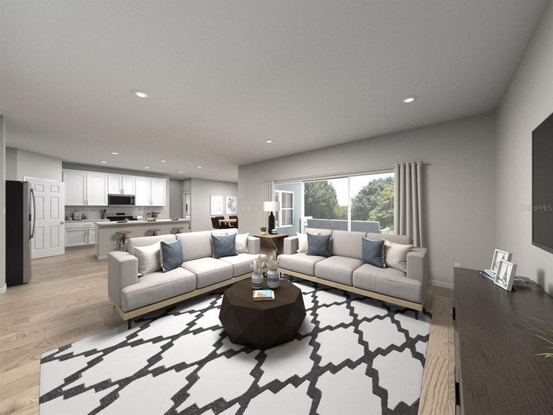 Furnished interior view inside a new home in Crescent Lakes - Signature Series, Punta Gorda (Image 6).