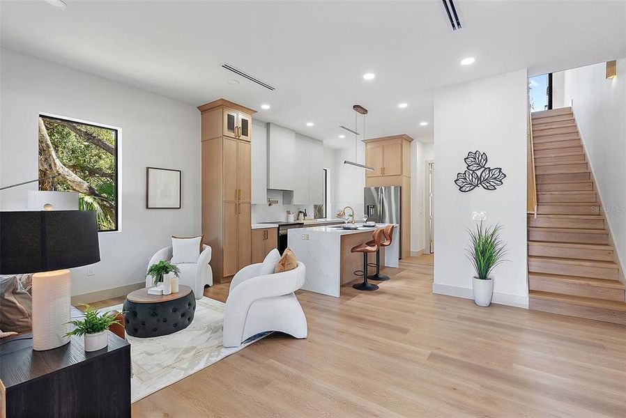 Furnished interior view inside a new home in , Tampa (Image 30).