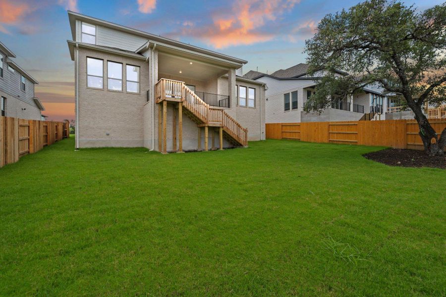 Rear of Home and Private Backyard Rear of Home and Private Backyard
