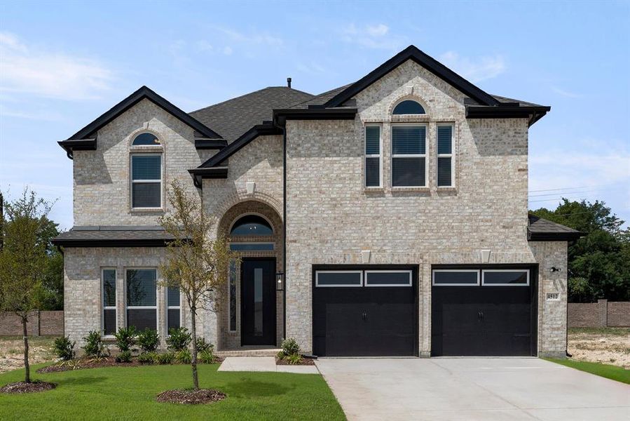 Front exterior of a new home in Brookfield, Melissa, TX, highlighting curb appeal (Image 27). Front exterior of a new home in Brookfield, Melissa, TX, highlighting curb appeal (Image 27).