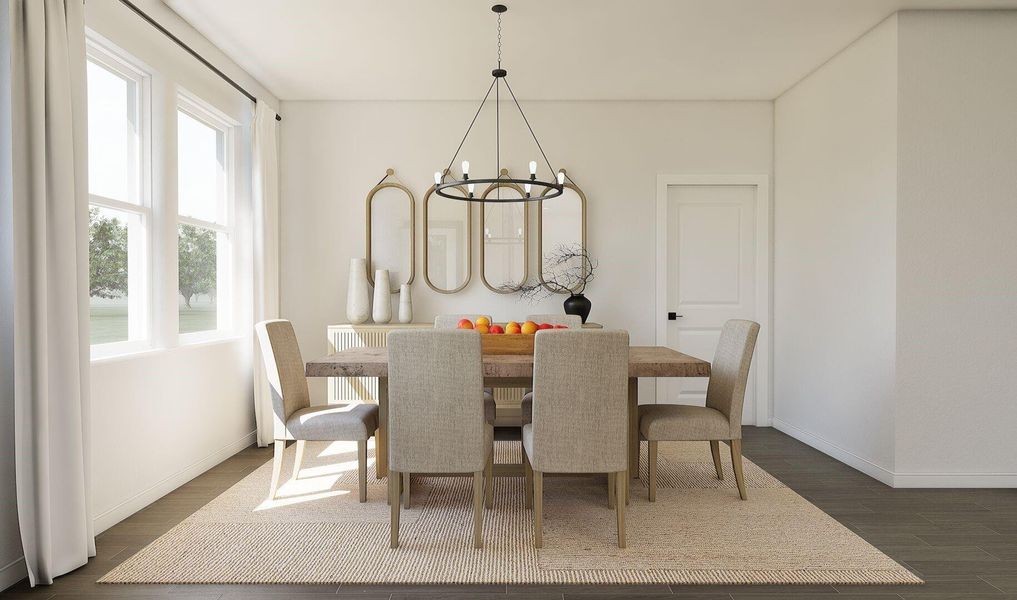 Charming dining area (*Artist rendering used for illustration purposes only.)