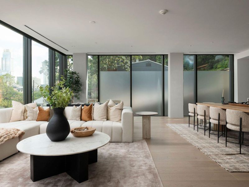 Furnished interior view inside a new home in The Colorfield, Austin (Image 6).