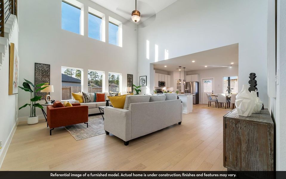 Furnished interior view inside a new home in Bluestem, Brookshire (Image 14). Furnished interior view inside a new home in Bluestem, Brookshire (Image 14).