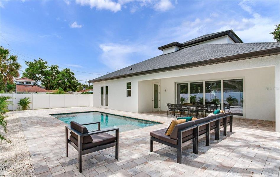 Exterior details and patio area of a home in , Gulfport (Image 4). Exterior details and patio area of a home in , Gulfport (Image 4).