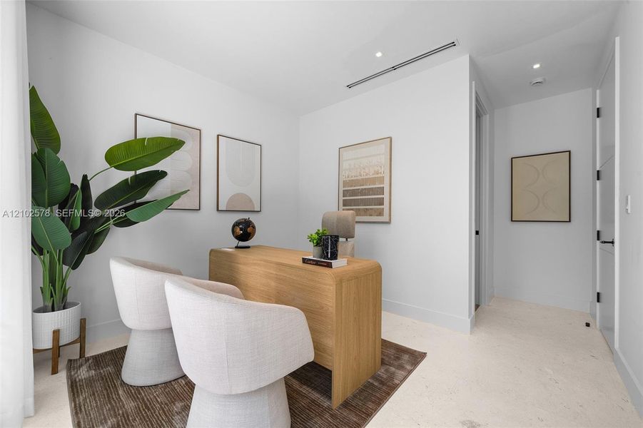 Furnished interior view inside a new home in , Miami (Image 77).