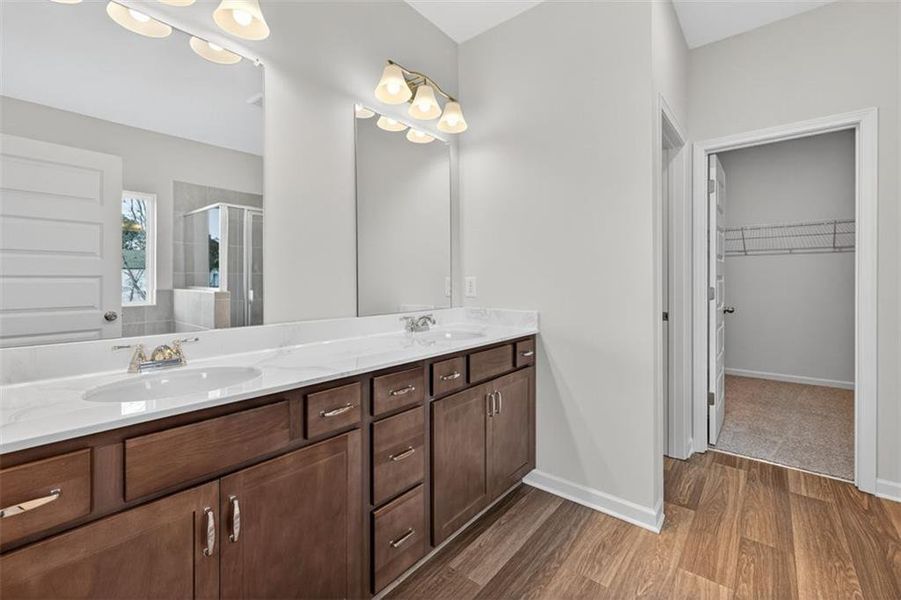 Furnished interior view inside a new home in Garrett Preserve, Douglasville (Image 12).