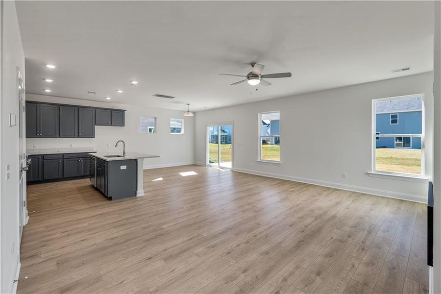 Spacious, unfurnished interior of a new home in Villas at Dawsonville, Dawsonville (Image 27).