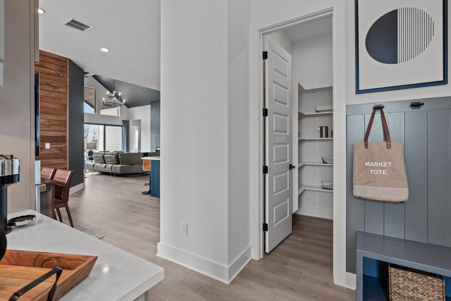 Furnished interior view inside a new home in Lariat, Liberty Hill (Image 17).