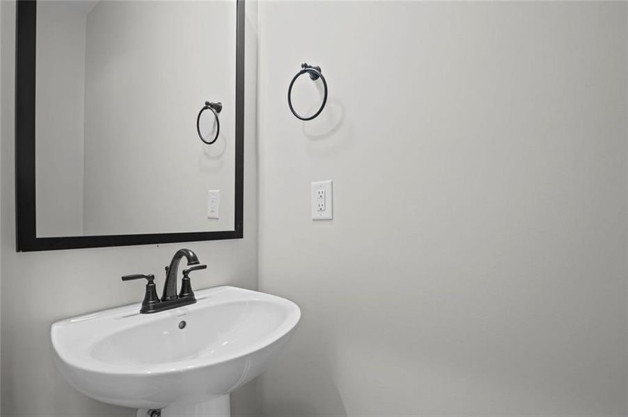 Close-up of interior finishes inside a home in Three Rivers, Rome (Image 13).