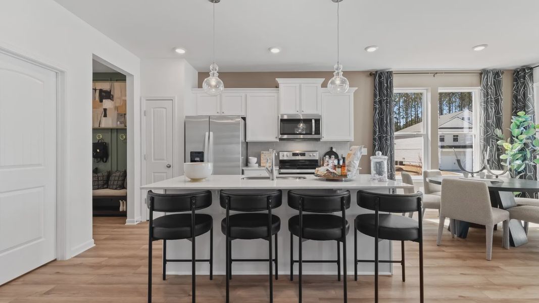 Furnished interior view inside a new home in Bowers Farm Townhomes, McDonough (Image 9).