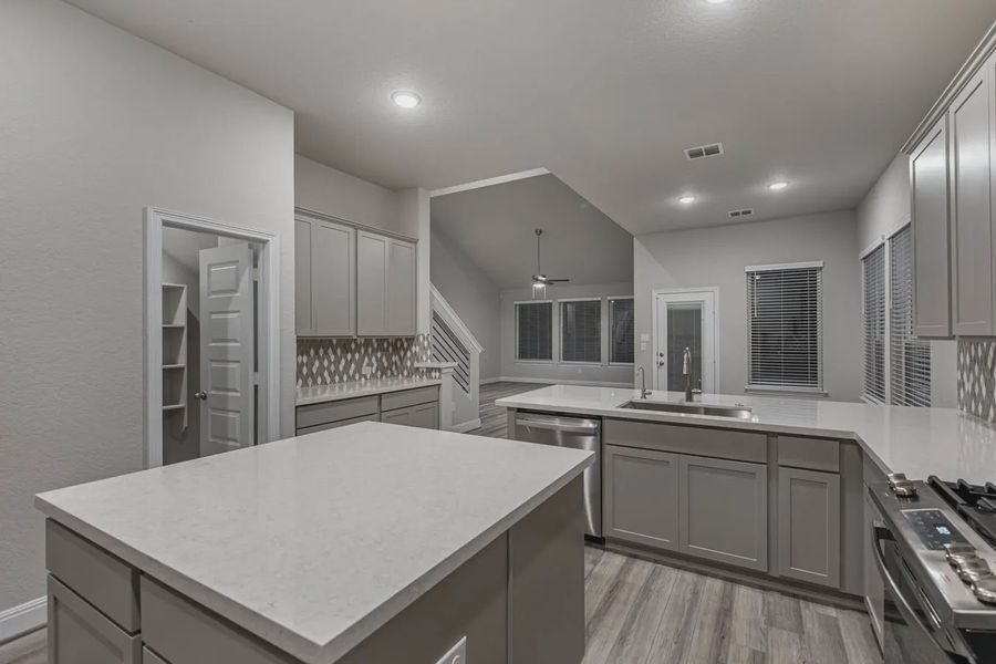 Representative furnished interior of a home built from the Shelby by Chesmar Homes in Esperanza 50's, Boerne (Image 9).