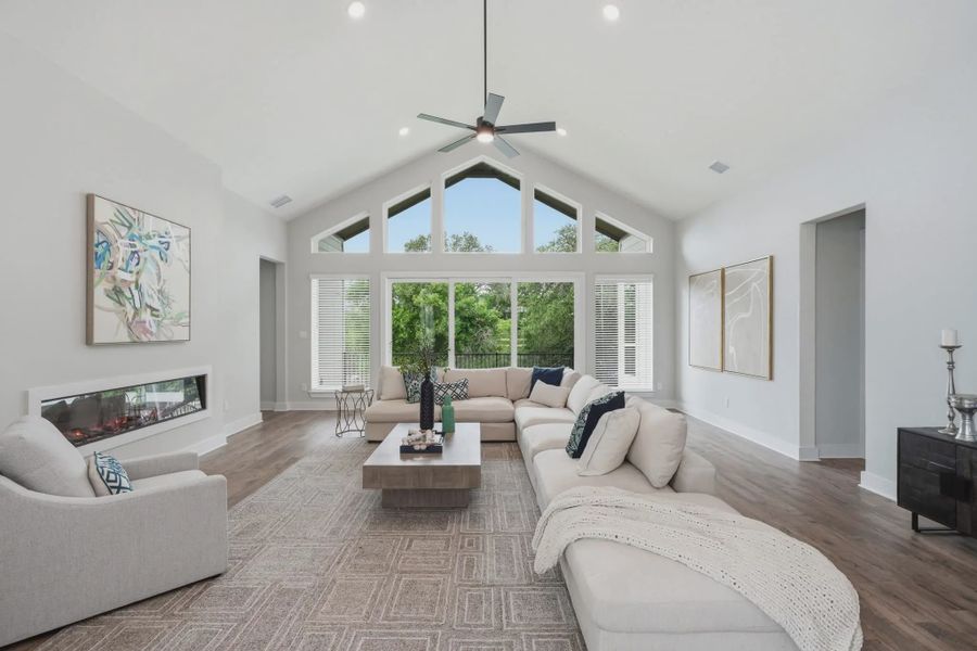 Representative furnished interior of a home built from the Gregory by Chesmar Homes in Potranco Oaks 100's, Castroville (Image 6).