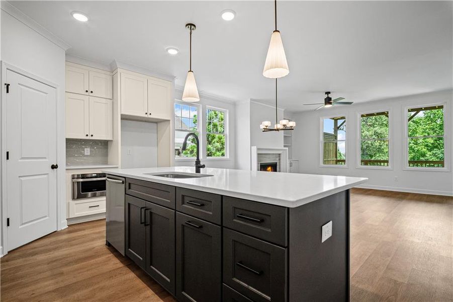 Furnished interior view inside a new home in The Retreat at River Green, Canton (Image 9). Furnished interior view inside a new home in The Retreat at River Green, Canton (Image 9).