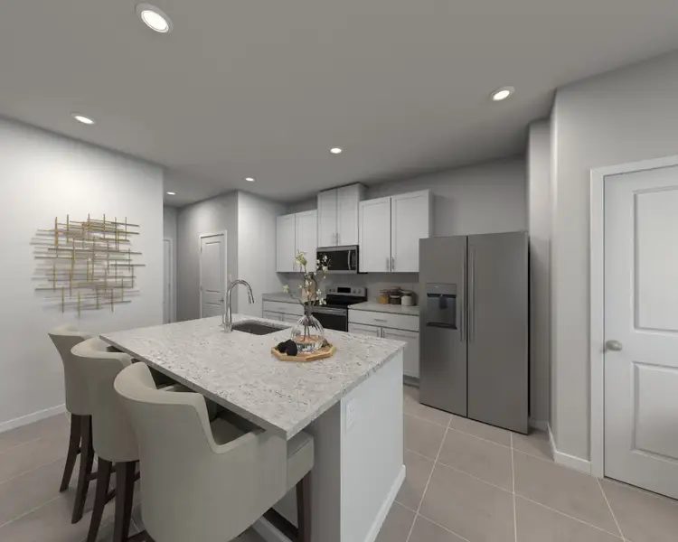 Furnished interior view inside a new home in The District at Oakleaf - The Commons, Middleburg (Image 5).