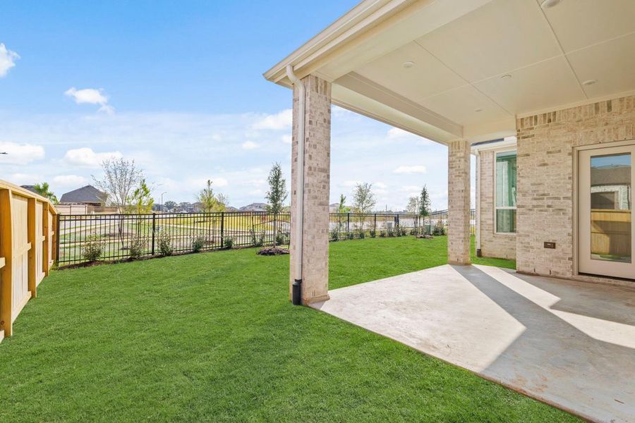Exterior details and patio area of a home in Kresston: 55ft. lots, Magnolia (Image 14). Exterior details and patio area of a home in Kresston: 55ft. lots, Magnolia (Image 14).