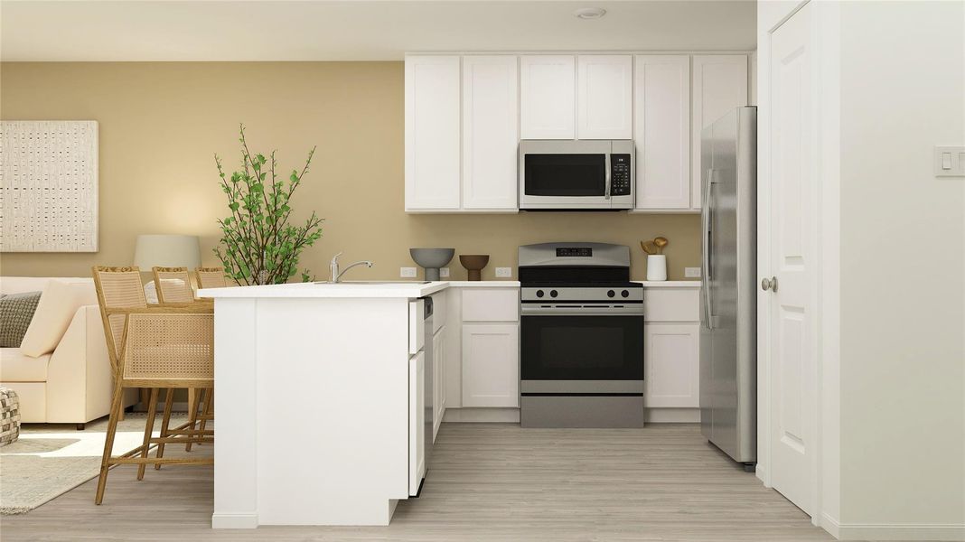Furnished interior view inside a new home in Sila, Huffman (Image 14).