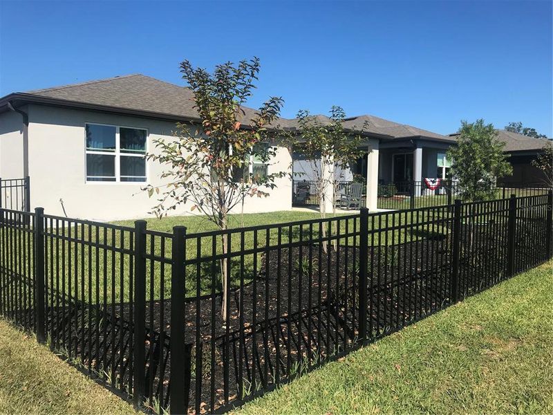 Exterior details and patio area of a home in Del Webb Stone Creek, Ocala (Image 21).