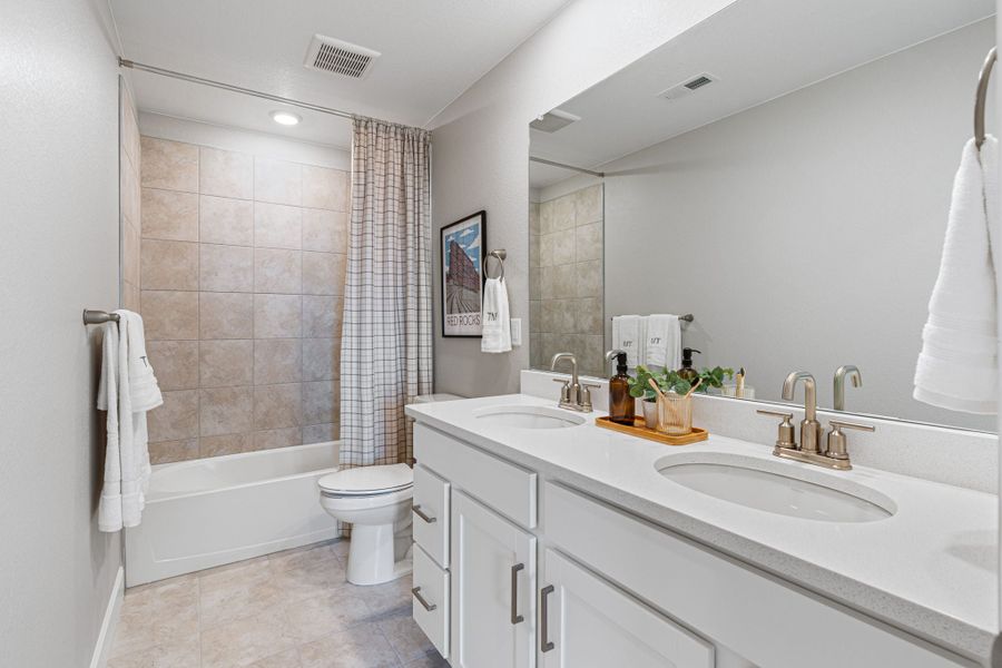 Representative furnished interior of a home built from the Fairmount by Taylor Morrison in Sugar Creek City Collection, Loveland (Image 23).