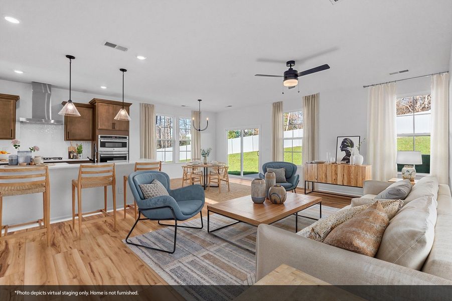 Furnished interior view inside a new home in Hanes Lake, Winston-Salem (Image 7).