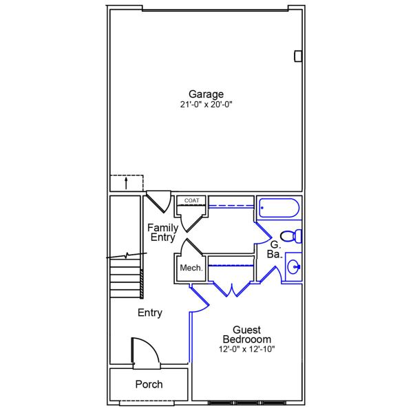 2D floor plan layout of this home in Renaissance at White Oak, Garner, NC (Image 4). 2D floor plan layout of this home in Renaissance at White Oak, Garner, NC (Image 4).