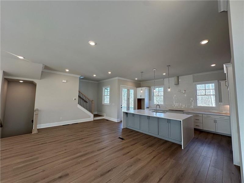 Furnished interior view inside a new home in Waterside Single Family, Peachtree Corners (Image 8).