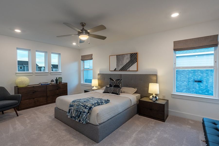 Furnished interior view inside a new home in Easton Park, Austin (Image 10). Furnished interior view inside a new home in Easton Park, Austin (Image 10).