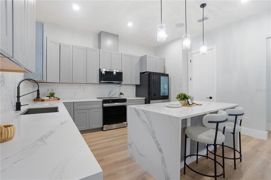 Furnished interior view inside a new home in , Belle Isle (Image 34).