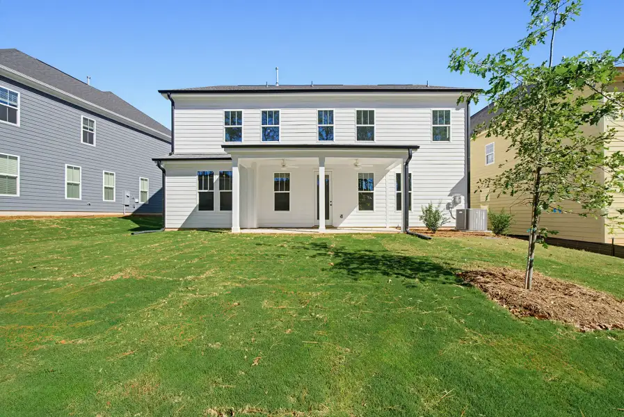 Exterior details and patio area of a home in Sweetbrier, Durham (Image 3).